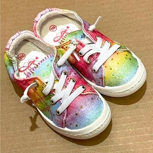 Girls rainbow jelly pop sneakers
